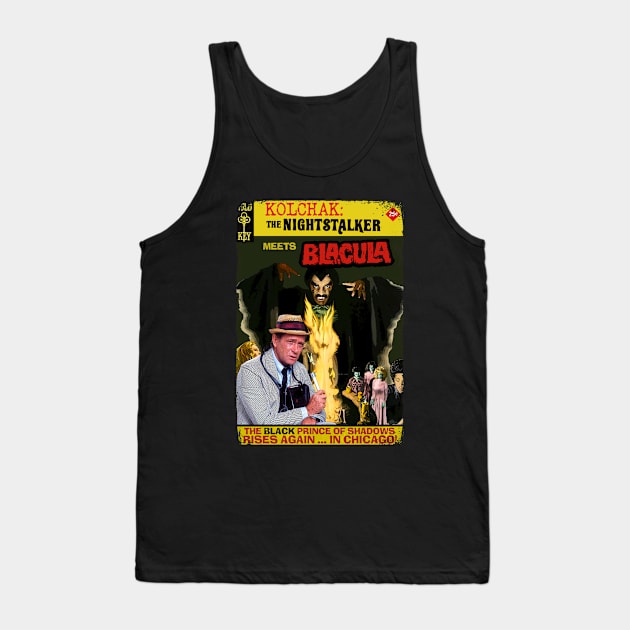 Kolchak the Night Stalker meets Blacula Tank Top by hauntedjack